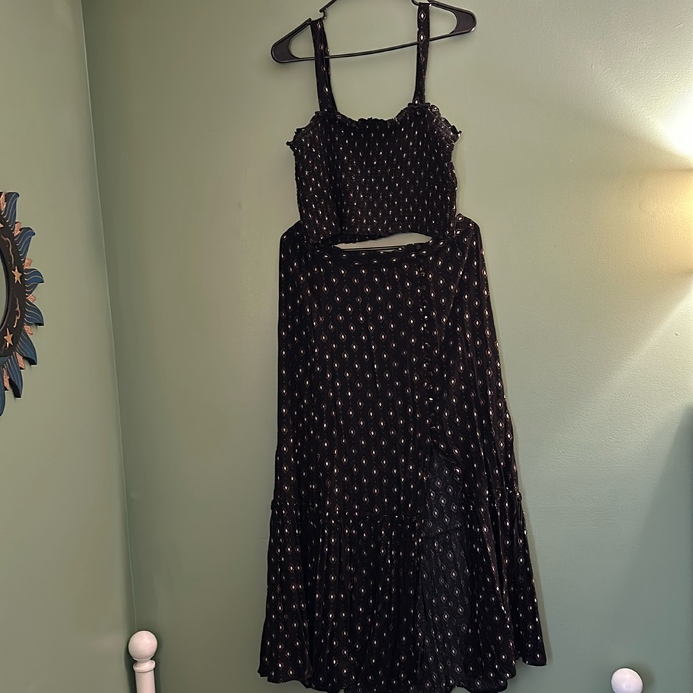 MUDD 2-piece Side Slit Maxi Set - Size L